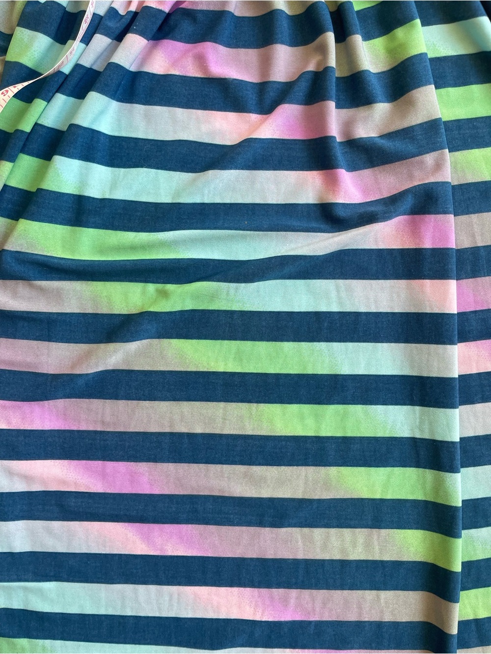 Guilty Smocked Summer Beach Maxi Dress with Pastel Stripes - Picture 4 of 6